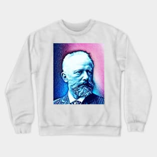 Pyotr Ilyich Tchaikovsky Snowy Portrait | Pyotr Ilyich Tchaikovsky Artwork 13 Crewneck Sweatshirt